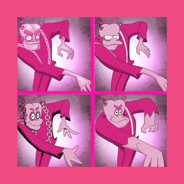Frankenberry in four different styles by AndrewKennethArt