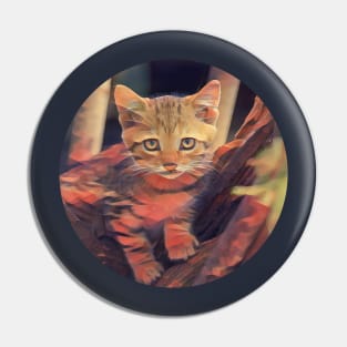 Catlike floppy cat Pin