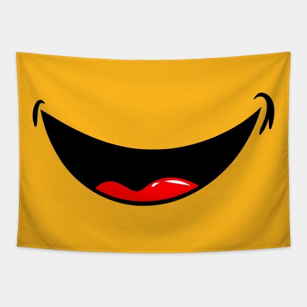 Smile Emotion Emoticon Face Tapestry by Shirtbubble