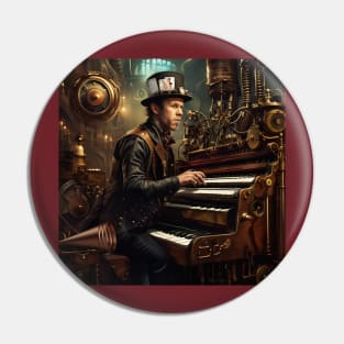 Tom Waits Steampunk Pin