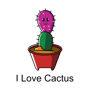 i love cactus #4 T-Shirt