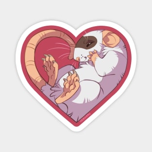 Heart Rat: Masked Brown Magnet