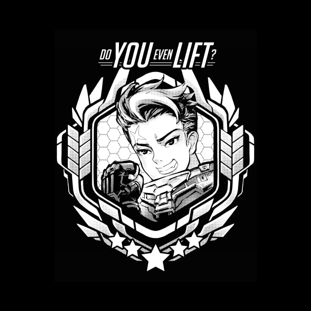 Zarya "Do You Even Lift?" by RobotCatArt