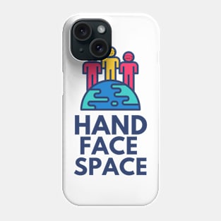 Hand Face Space By Boris Phone Case