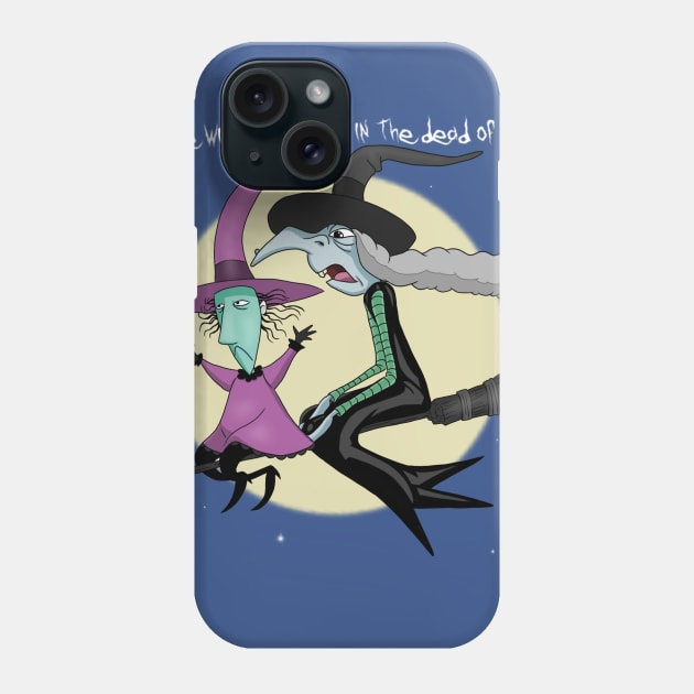 The Nightmare Before Christmas witches Phone Case by AndrewKennethArt