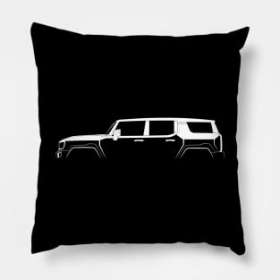 GMC Hummer EV SUV Silhouette Pillow