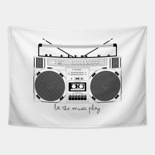 Boombox Tapestry