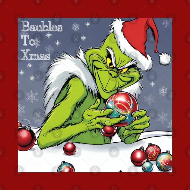 Grinch Baubles by TeawithAlice