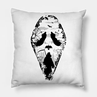 Reaper scream horror Pillow