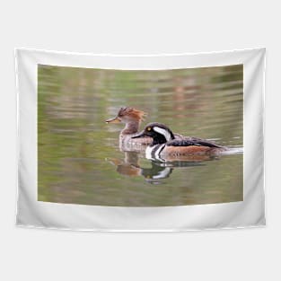 Welcome to the Hood - Hooded Mergansers Tapestry