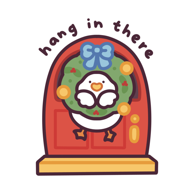 Hang in There Duckie - Mistletoe Edition by Meil Can