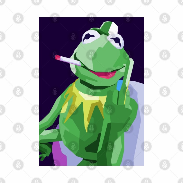 Meme Kermit Pop Art by Zet Art