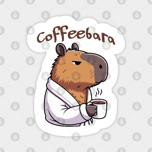Coffeebara: Very special Capybara that needs coffee Magnet by Luxinda