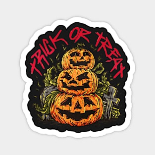 Trick or treat pumpkin Magnet