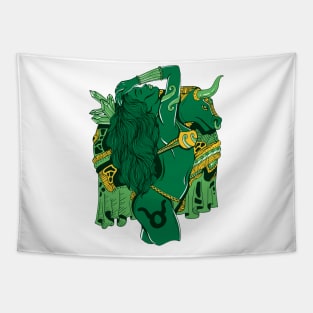 Forrest Green Taurus Beauty Tapestry