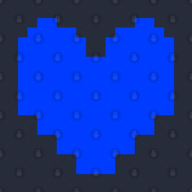 Undertale Blue Heart Pocket by WiccanNerd