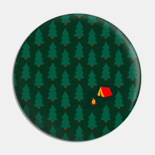 Deep Wild Forest Camping Pin