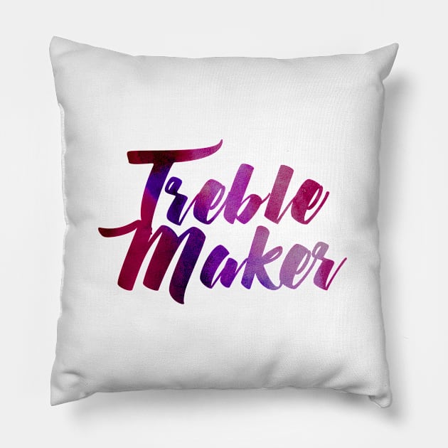 TrebleMaker Pillow by quakeandquiver