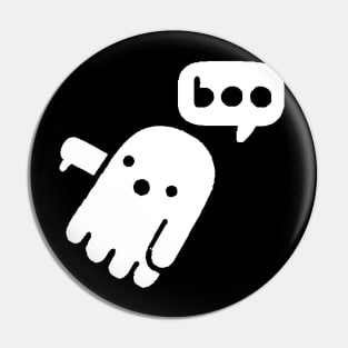 Ghost Of Disapproval - Boo Ghost -Funny Cute Boo Ghost Meme Pin