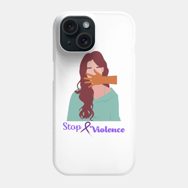 Stop Violence Phone Case by Cachorro 26