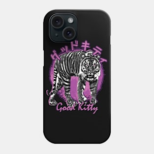 Good Kitty Tiger Kanji Vintage Retro Phone Case