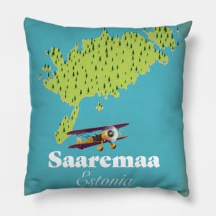 Saaremaa Estonia map Pillow