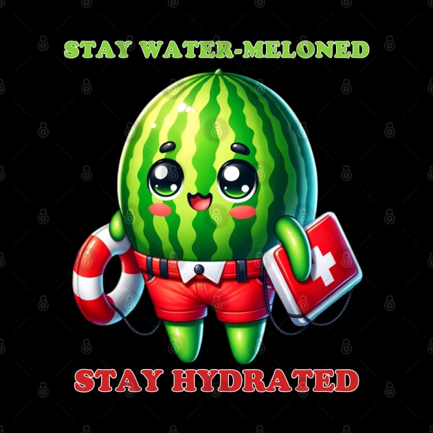 Lifeguard Melon - Hydration Hero by vk09design