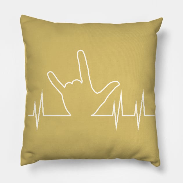 Heart beat Pillow by wael store