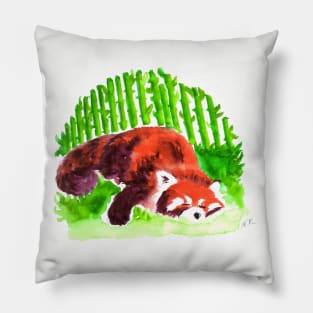 Sleeping Red Panda Pillow