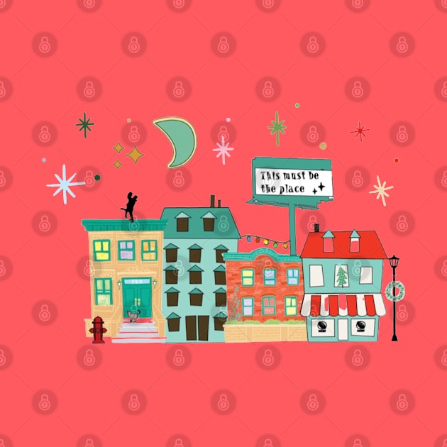 NYC cityscape Christmas by Penny Lane Designs Co.