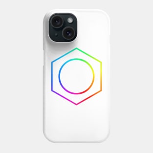 Benzene Ring Rainbow Phone Case