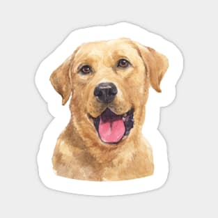 Labrador Retriever Watercolor Art Magnet