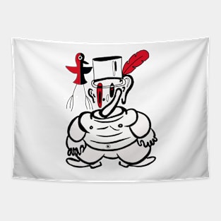 Abstract clown Tapestry