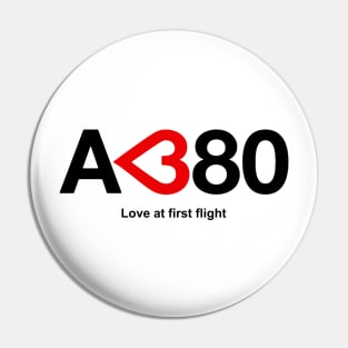 Airbus A380 - Love at First Flight Pin