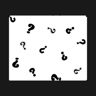 Black and White Question Mark T-Shirt