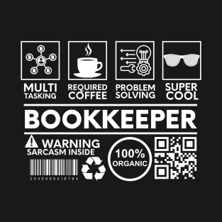 Bookkeeper Black T-Shirt