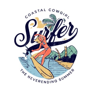 Coastal Cowgirl Surfer T-Shirt