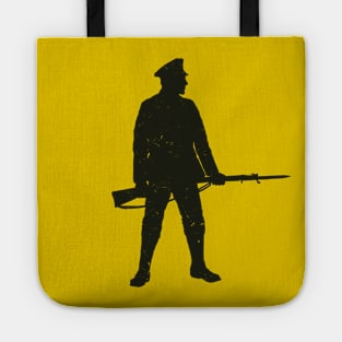 WW1 British Soldier Silhouette Tote