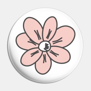 pink flower Pin