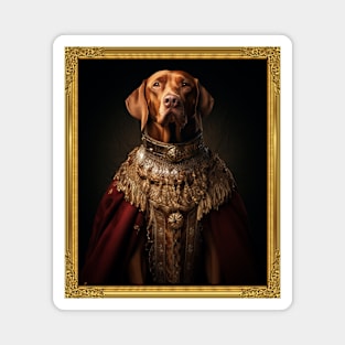 Noble Vizsla - Medieval Hungarian King (Framed) Magnet