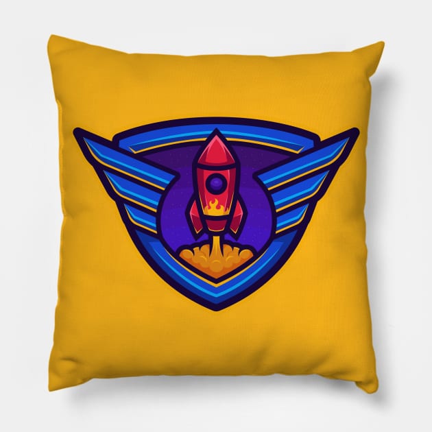 Rocket Pillow by mightyfire