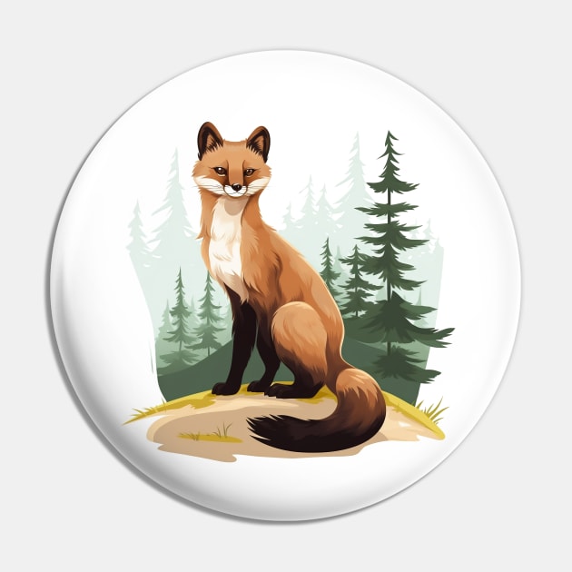 Pine Marten Pin by zooleisurelife