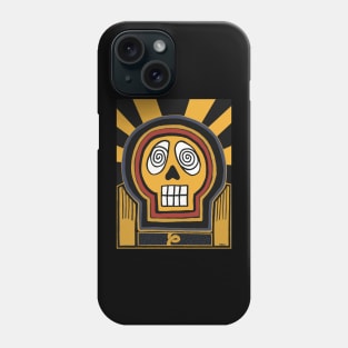 The Scream in Blue and Gold Phone Case