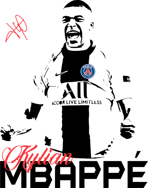 Kylian Mbappe t shirt Kids T-Shirt by MarCreative