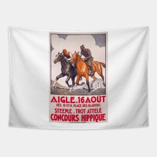 Horse Show, Aigle, Switzerland - Vintage Poster Art Tapestry