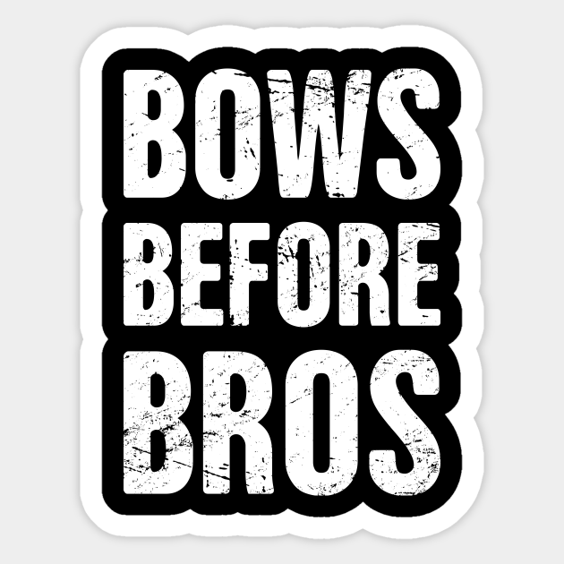 Bows Before Bros Funny Cheerleader Design Cheerleader Sticker Teepublic Hair bow tutorial bow pattern bow earrings cheer bows. teepublic