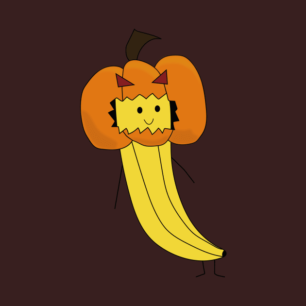 A Banana in a Pumpkin Costume! by MegaMagicMan