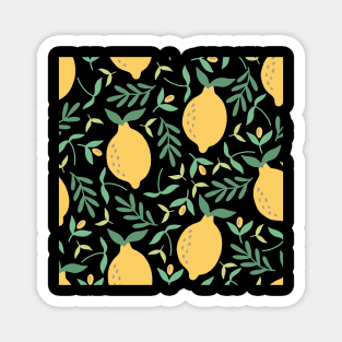 Lemon Pattern Magnet