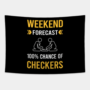Weekend Forecast Checkers Tapestry