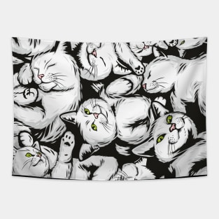 White Cats Tapestry